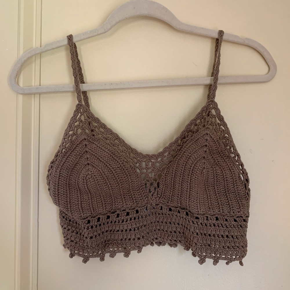 Urban outfitters ecote knit crop top